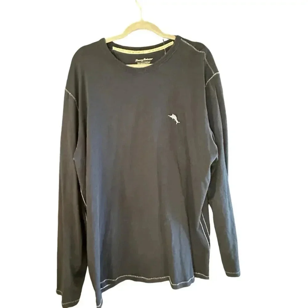 Tommy Bahama Pendleton Long Sleeve Pima Cotton Embroidery aloha Size XXL